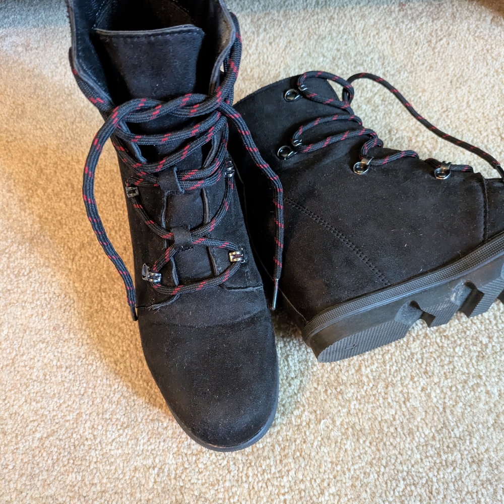 Black Suede Women's Boots
